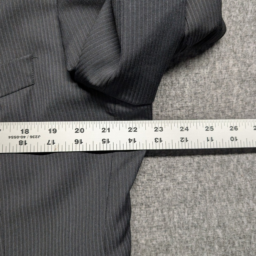 Hugo Boss Blazer Mens Charcoal Pinstripe Two Button Pasolini Movie Jacket 46R - Picture 11 of 16